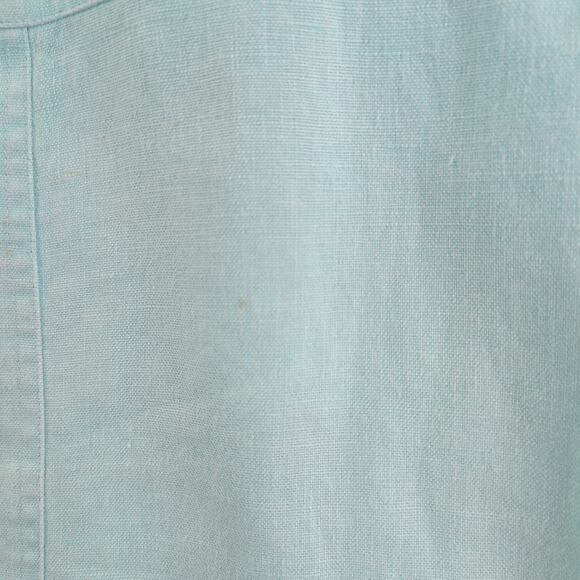 Relativity 100% Linen CoastalCowgirl Boho Button Up Jacket Aqua Women's Med - Picture 10 of 10